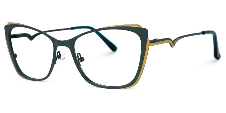 Divas Cateye Green Glasses