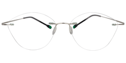 Elizabeth Cat Eye Green Glasses0