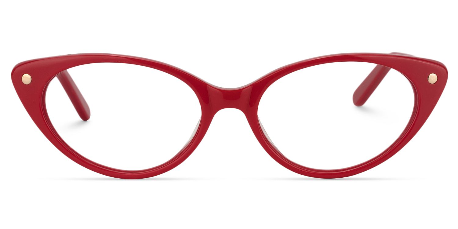 Cat eye Red Glasses | Zeelool Glasses0