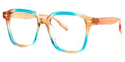 Rivera Square Blue-Orange Glasses1