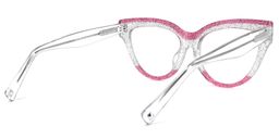 Cascata Cateye Clear Glasses4