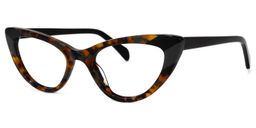 Loretta Cateye Gray-Tortoise Glasses1