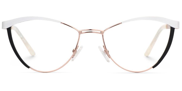 Sydney White Cat eye Glasses