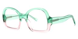 Peffer Geometric Green-Pink Glasses1