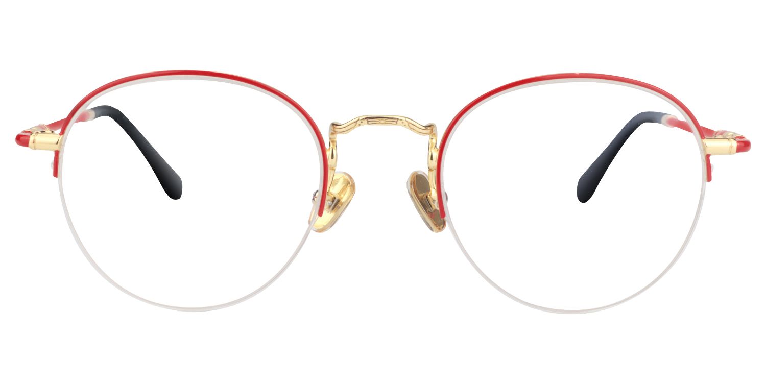 Round Red Glasses | Zeelool Glasses0