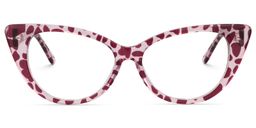 Cindy Cat Eye Berry Glasses0