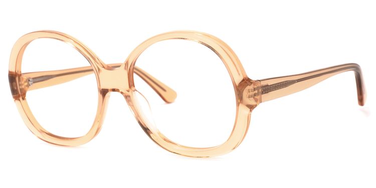 Bryan Round Orange Glasses