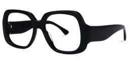 Erkrath Square Black Glasses1