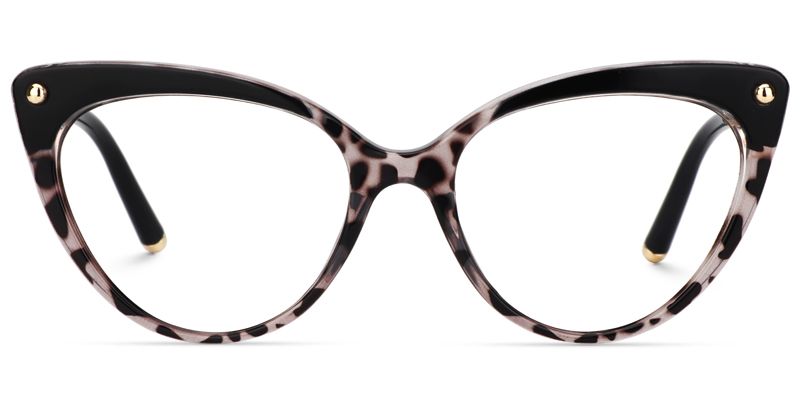Cat Eye Tortoise&Clear Glasses0
