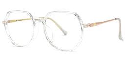 Gonzalez Geometric Clear Glasses1