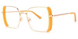 Joselyn Square Orange Glasses1