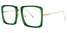 Ashe Square Green Glasses2