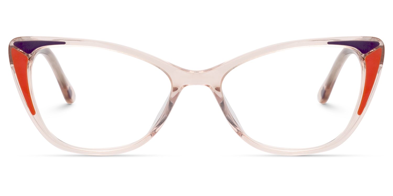 Cat eye Brown Glasses | Zeelool Glasses0