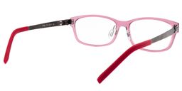 Althea Rectangle Red/Pink Glasses5
