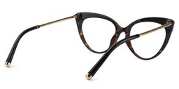 Alivia Cat Eye Yellow Tortoise Glasses5