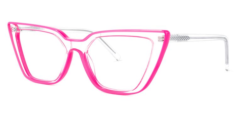 Yosef Cateye Bright-Pink Glasses