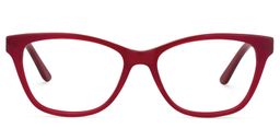 Carly Square Red Glasses0