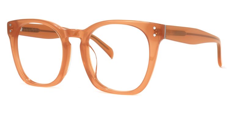 Orion Square Orange Glasses