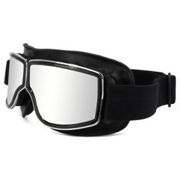 Bond Motorbike Vintage Aviator Helmet Glasses1