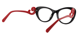 Dolores Cateye Black Glasses4