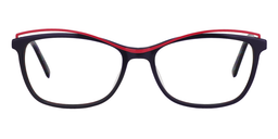 Gladys Rectangle Black Glasses0