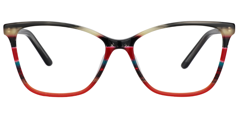 Rectangle Red Glasses0