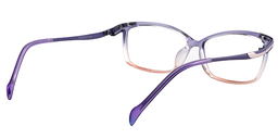Henna Rectangle Purple Glasses5