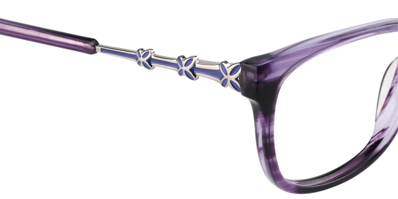 Rectangle Purple Glasses5