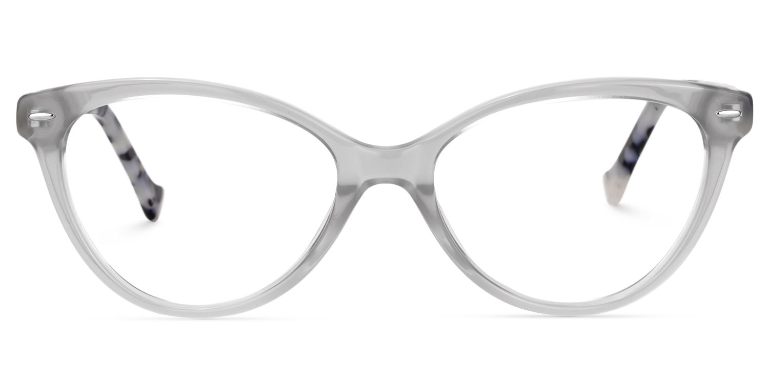 Oval Gray Glasses | Zeelool Glasses0