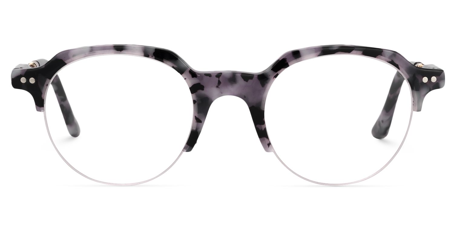 Round Purple Tortoise Glasses | Zeelool Glasses0