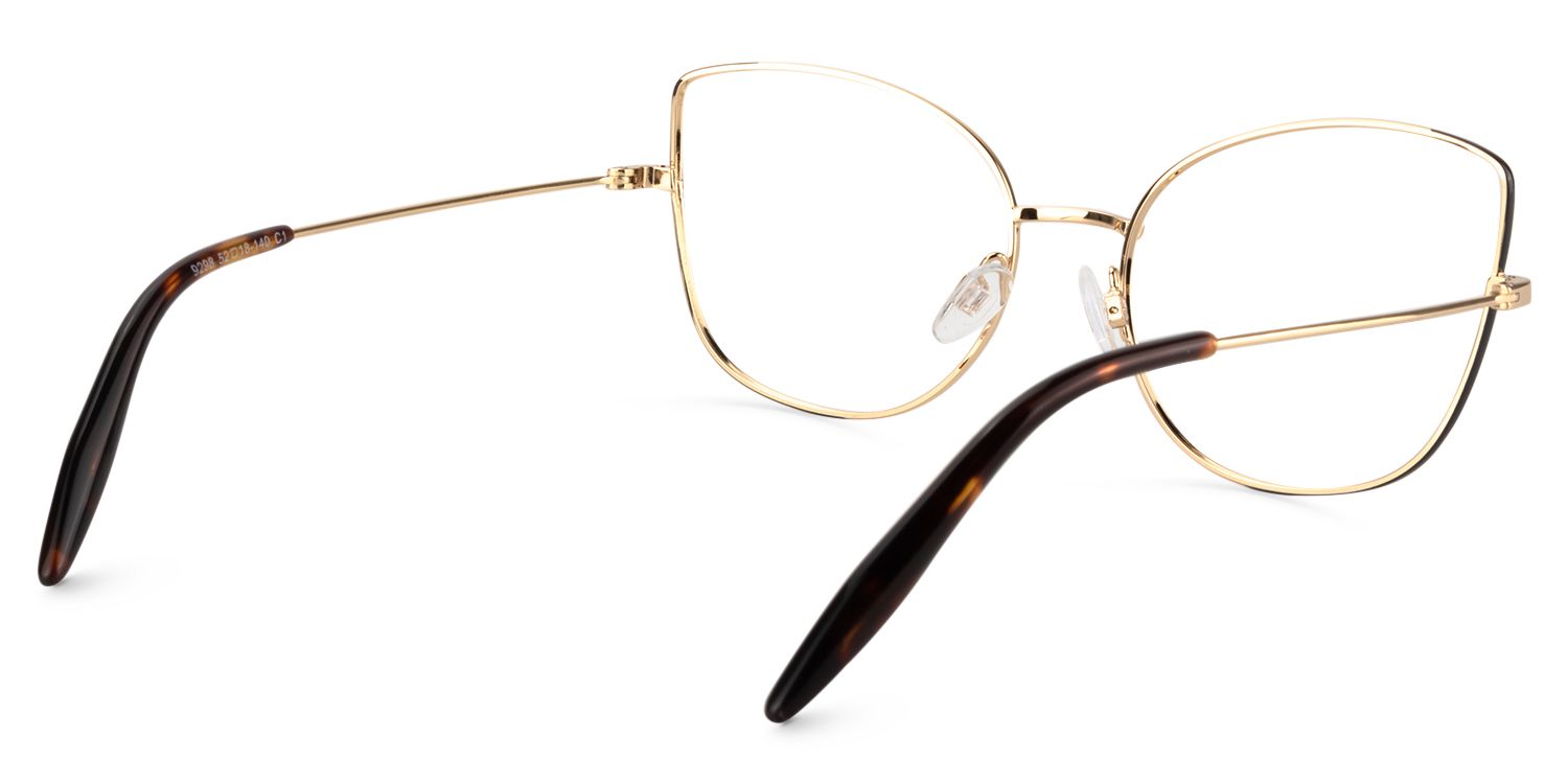 Cat Eye Gold Glasses | Zeelool Glasses5