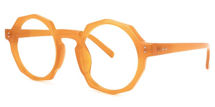 Goodwin Geometric Earthy-Yellow Glasses