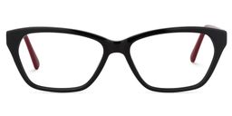 Carmela Rectangle Black Glasses0