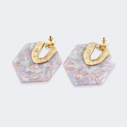 Vintage Geometric Shape Pink Earrings1