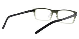 Anastasia Rectangle Dark-Green Glasses5