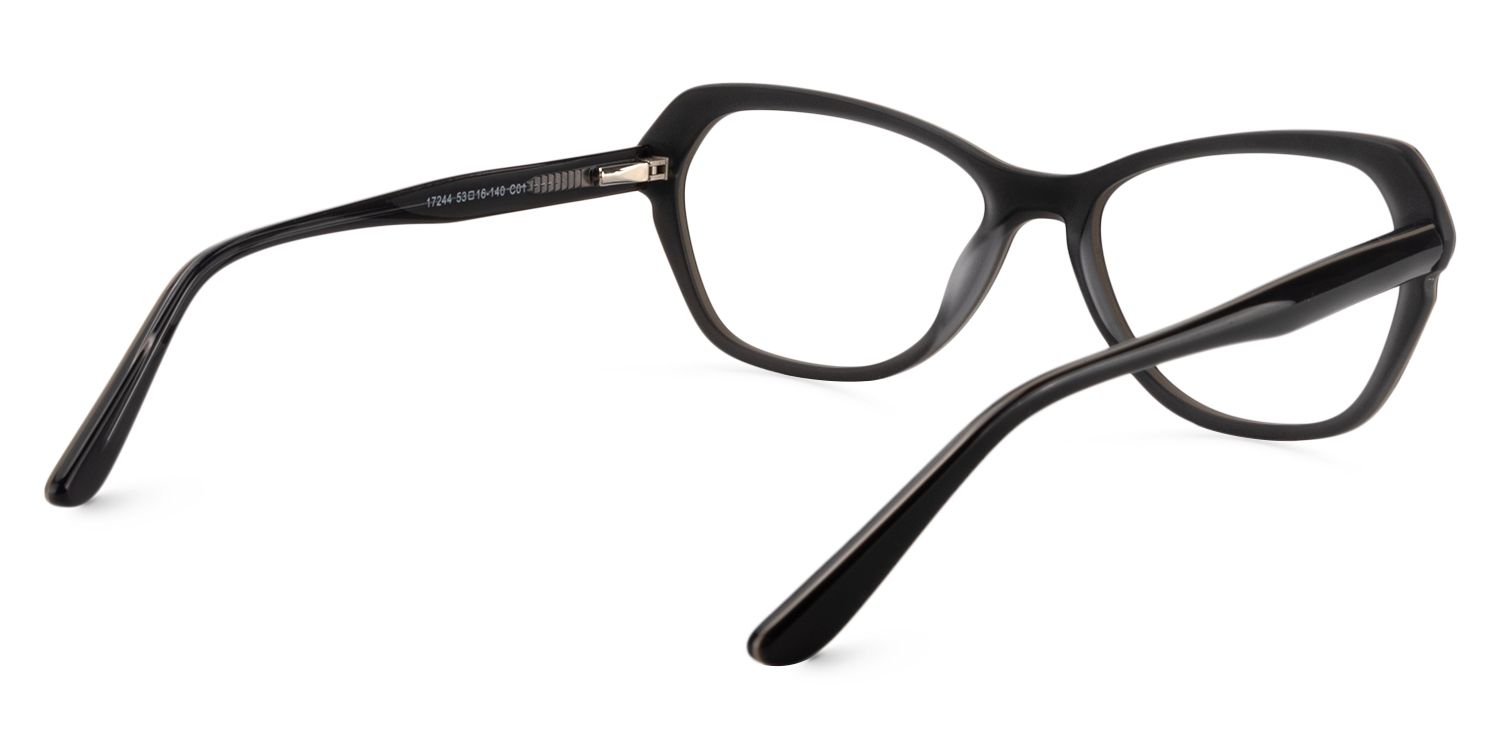 Rectangle Black Glasses | Zeelool Glasses5