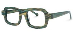Rune Square Green Glasses1