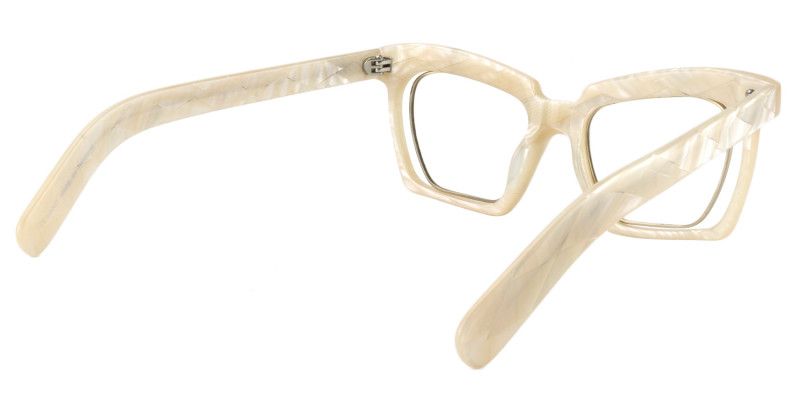 Square Creamy Glasses | Zeelool Glasses5