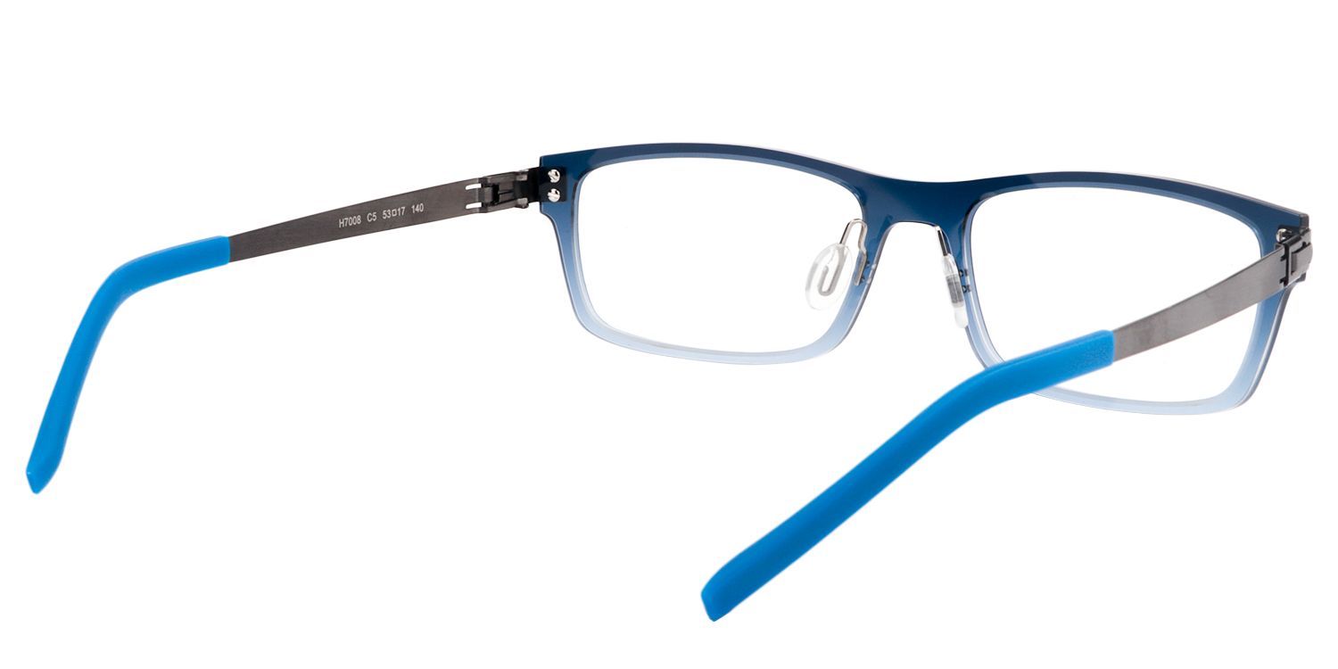 Rectangle Blue Glasses | Zeelool Glasses5