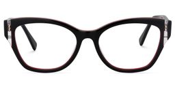 Casandra Square Black Glasses0