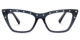 Casey Cat Eye Gray Glasses0