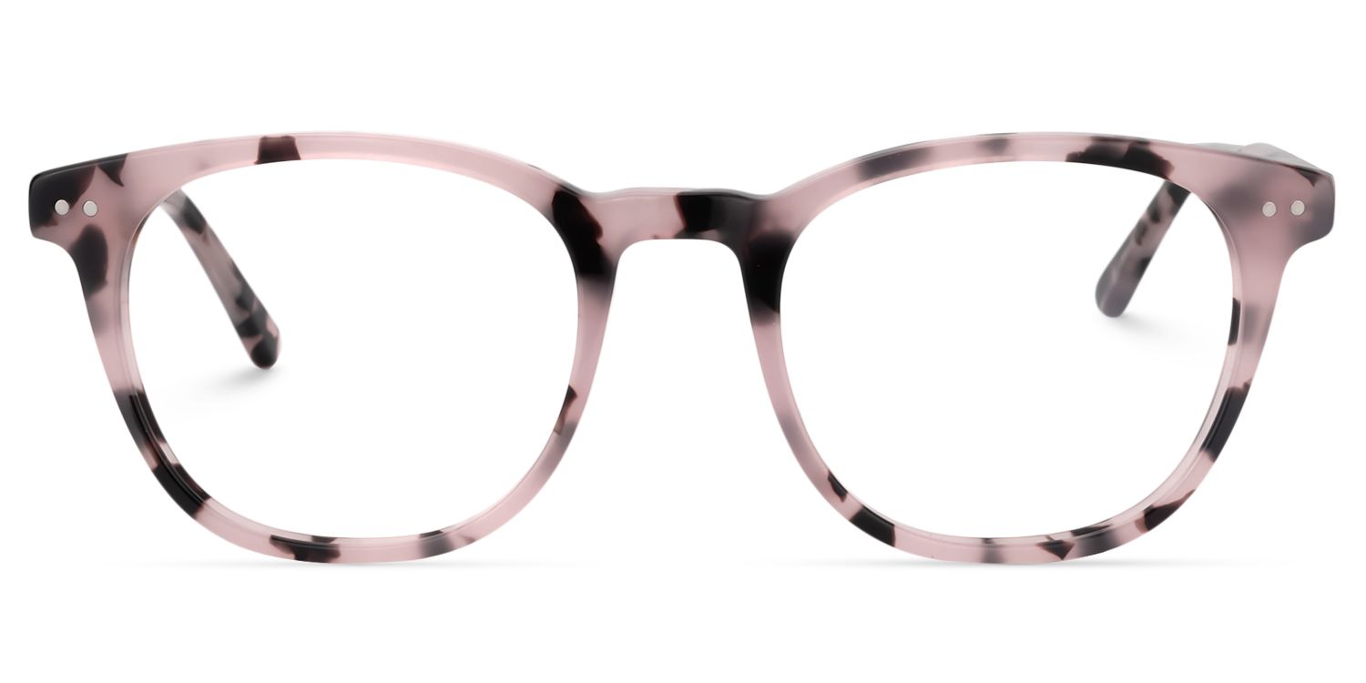 Round Pink Floral Glasses | Zeelool Glasses0