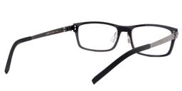Antonia Rectangle Black Glasses5
