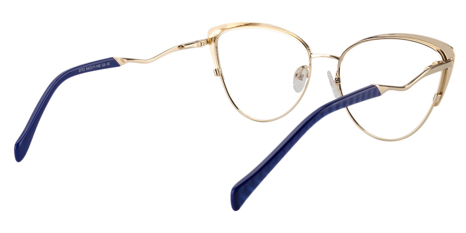 Cat Eye Blue Glasses | Zeelool Glasses5