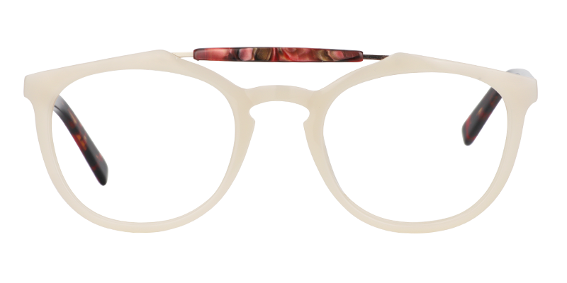 Aviator Creamy Glasses0