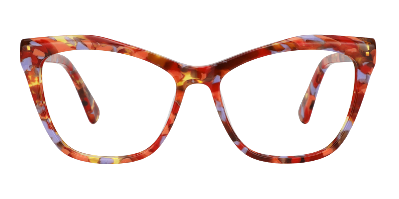 Cateye Orange Glasses0