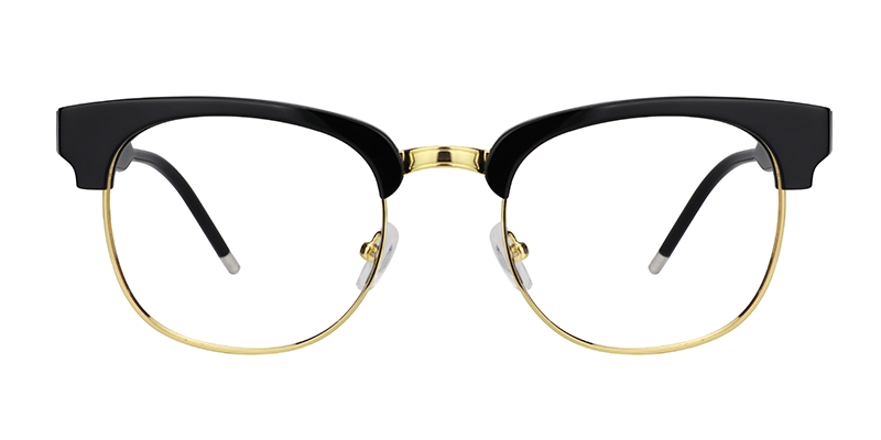 Browline Black Glasses | Zeelool Eyeglass Frames0
