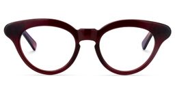 Chadwick Cat Eye Dark Red Glasses0