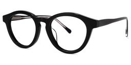 Pierce Round Black Glasses1