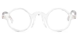 Cedric Round Clear Glasses0